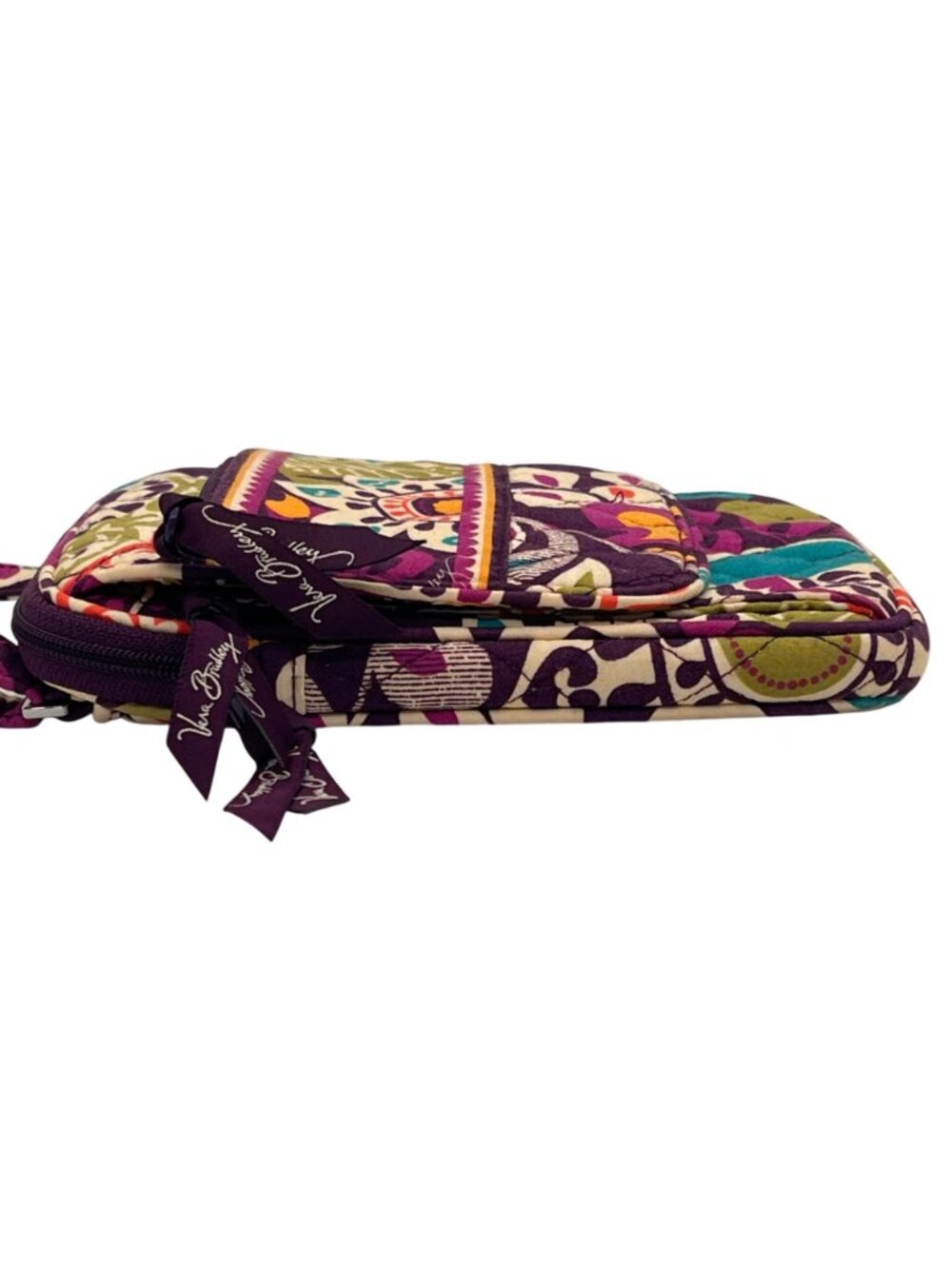 Vera Bradley Crossbody Bag Quilted Cotton Adjustable Strap Multiple Compartments - Picture 11 of 15